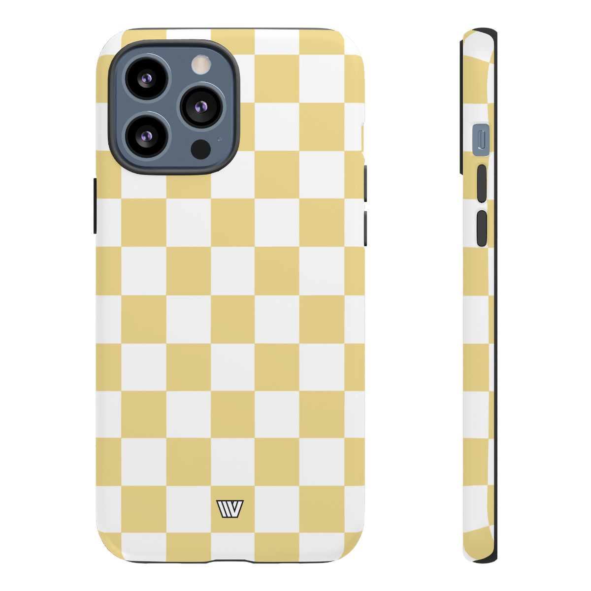 Banana Yellow Checkerboard Tough Phone Case