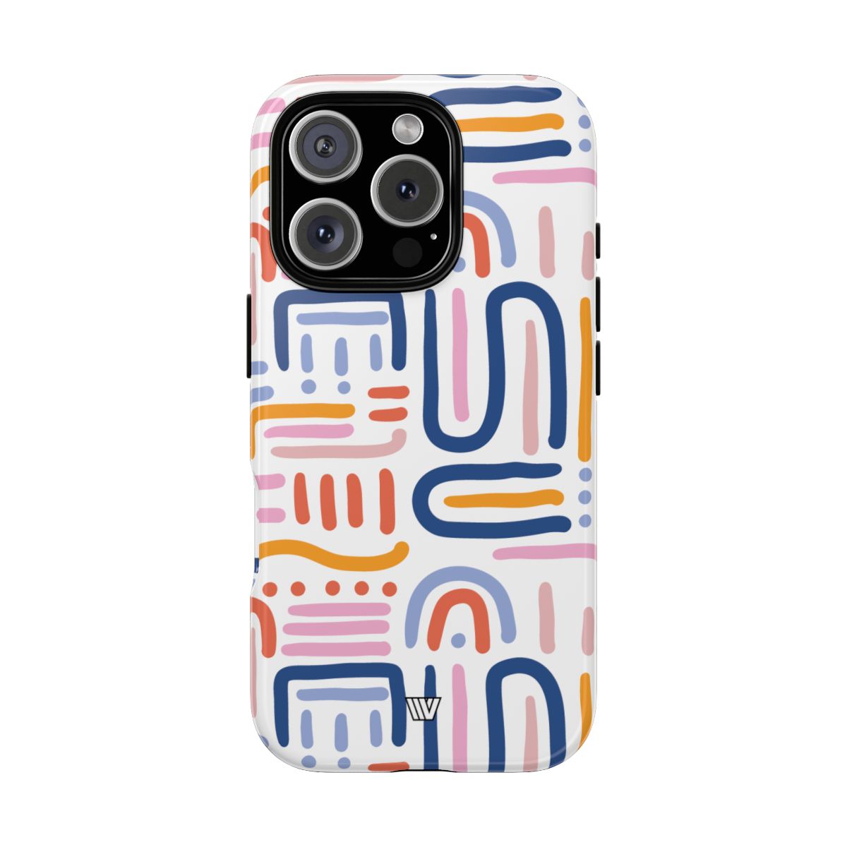 Tough Phone Case Dual-Layer Protection MEMPHIS BOLD LINES