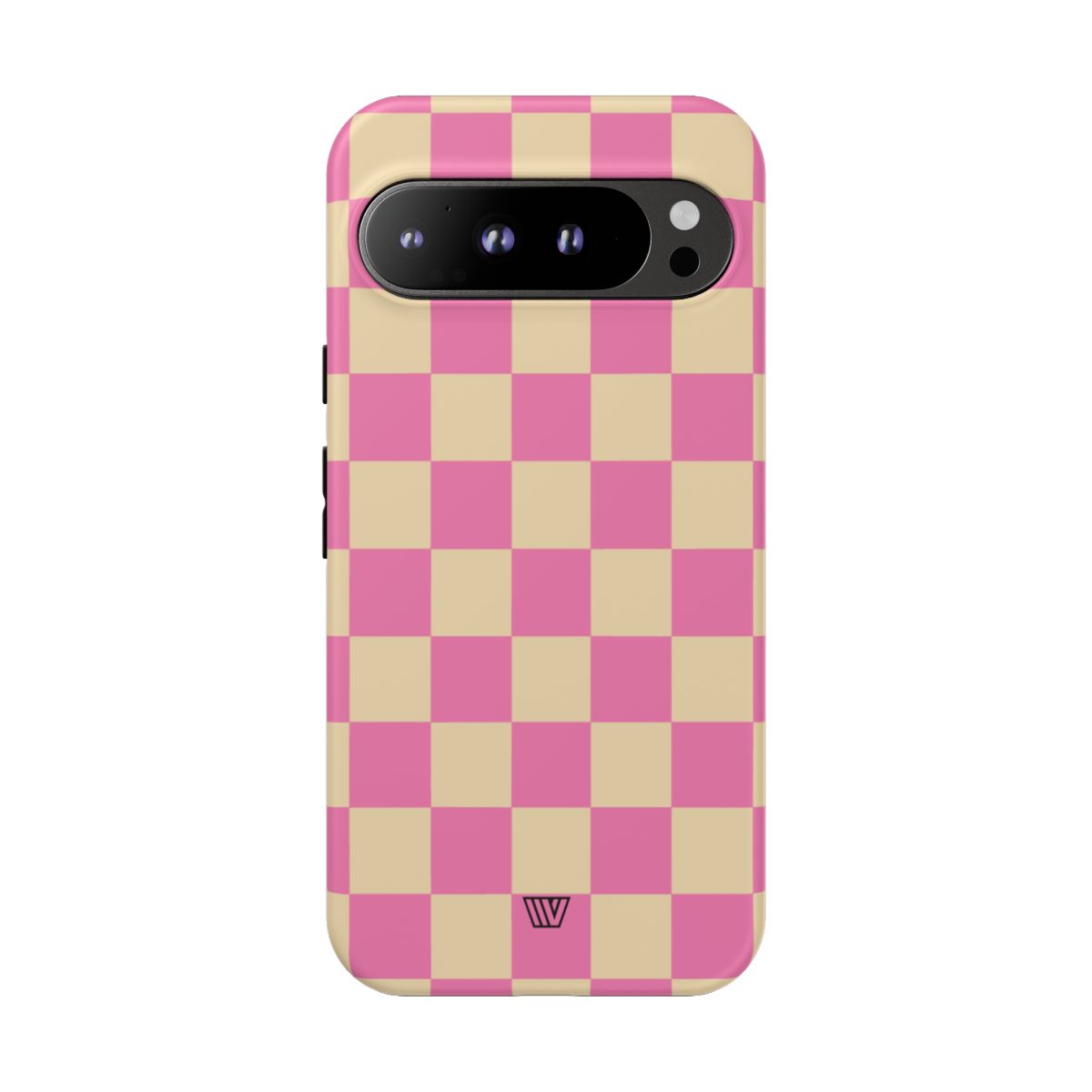 Pink Tan Checkered Tough Phone Case Trovvve
