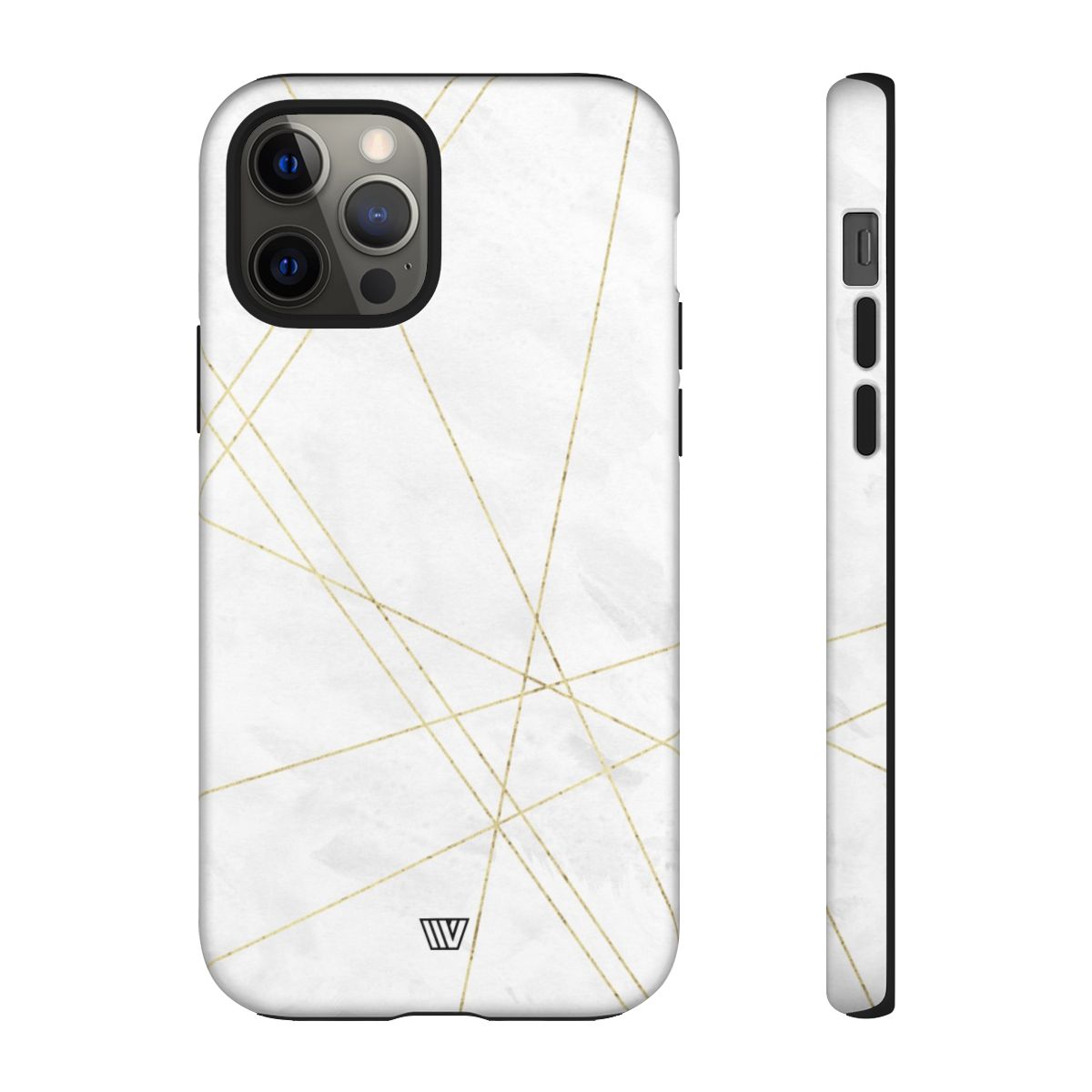 Tough Phone Case Impact Resistant Dual-Layer Shell GOLD LINES