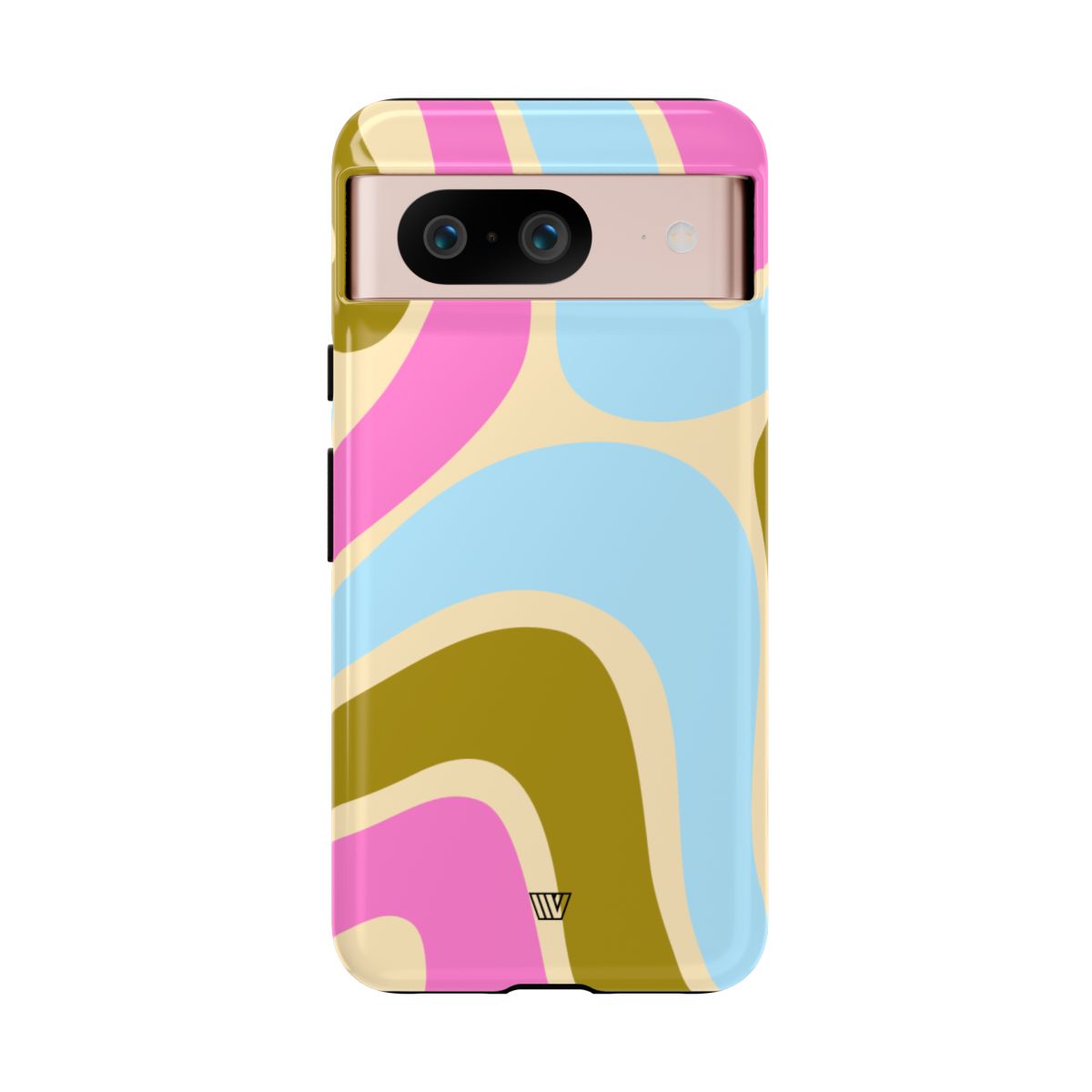 Tough Phone Case Large Groovy Waves Polycarbonate Shell