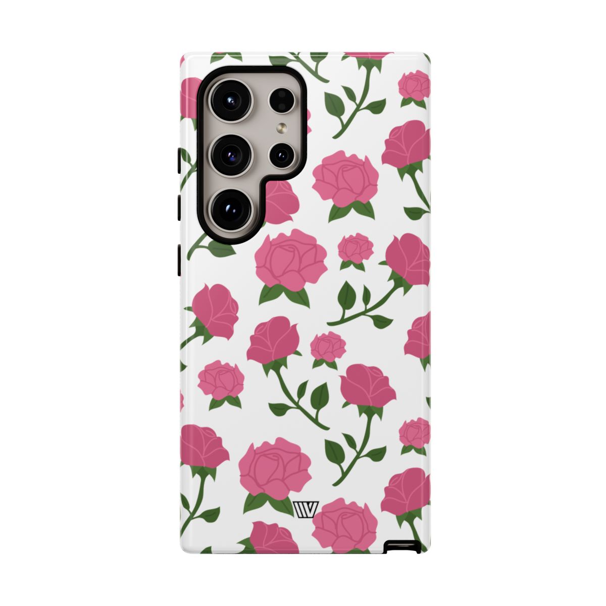 Pink Roses Tough Phone Case Dual-Layer Protective Trovvve