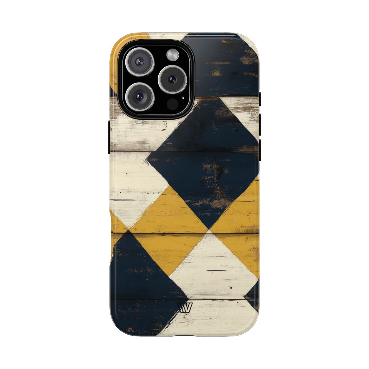 Tough Phone Case Dual-Layer Protection Farmhouse Wood