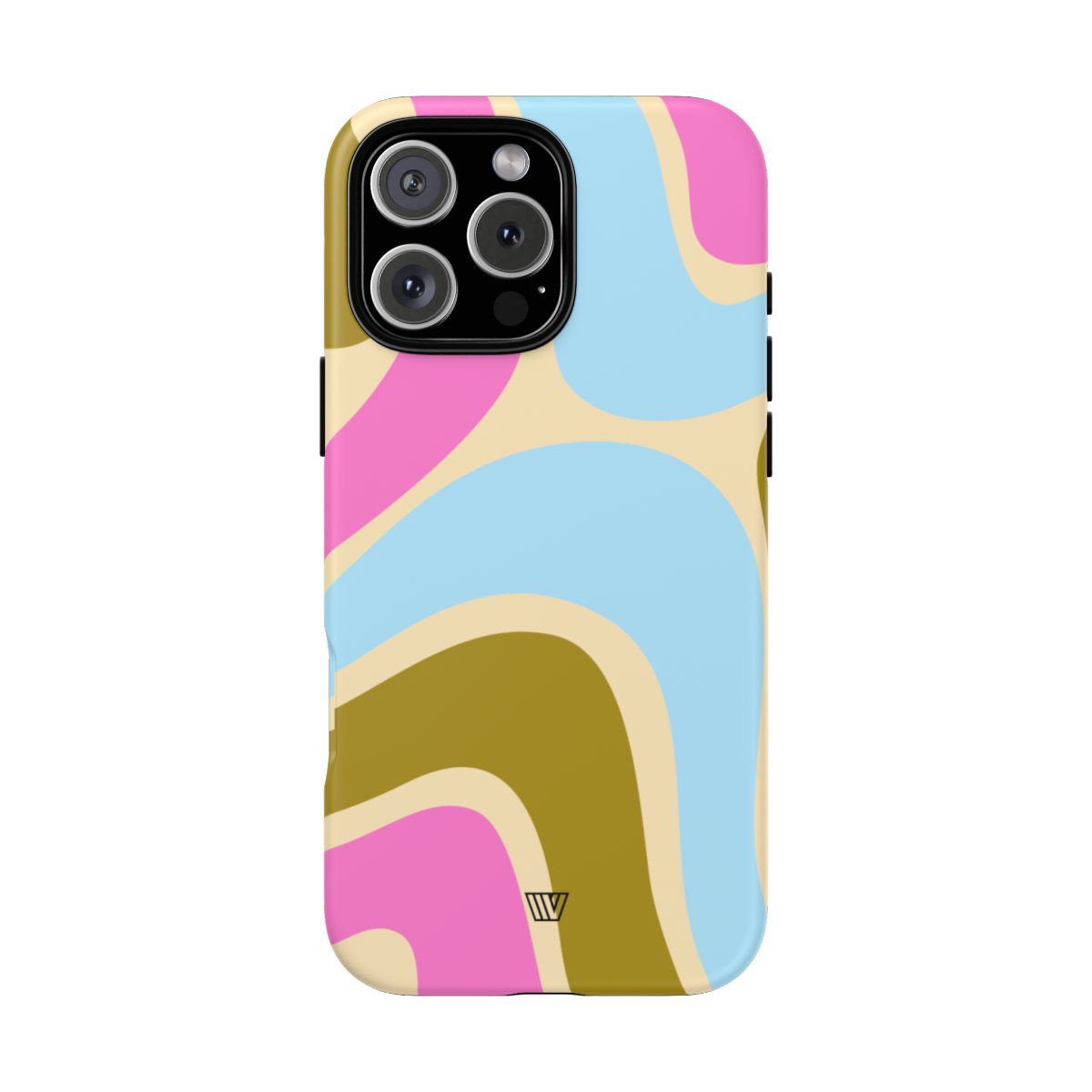 Tough Phone Case Large Groovy Waves Polycarbonate Shell