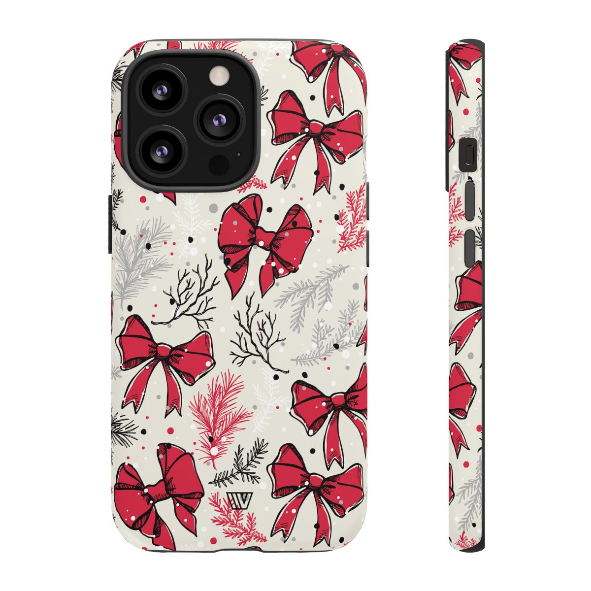 Tough Phone Case Impact-Resistant Dual Layer WINTER BOWS