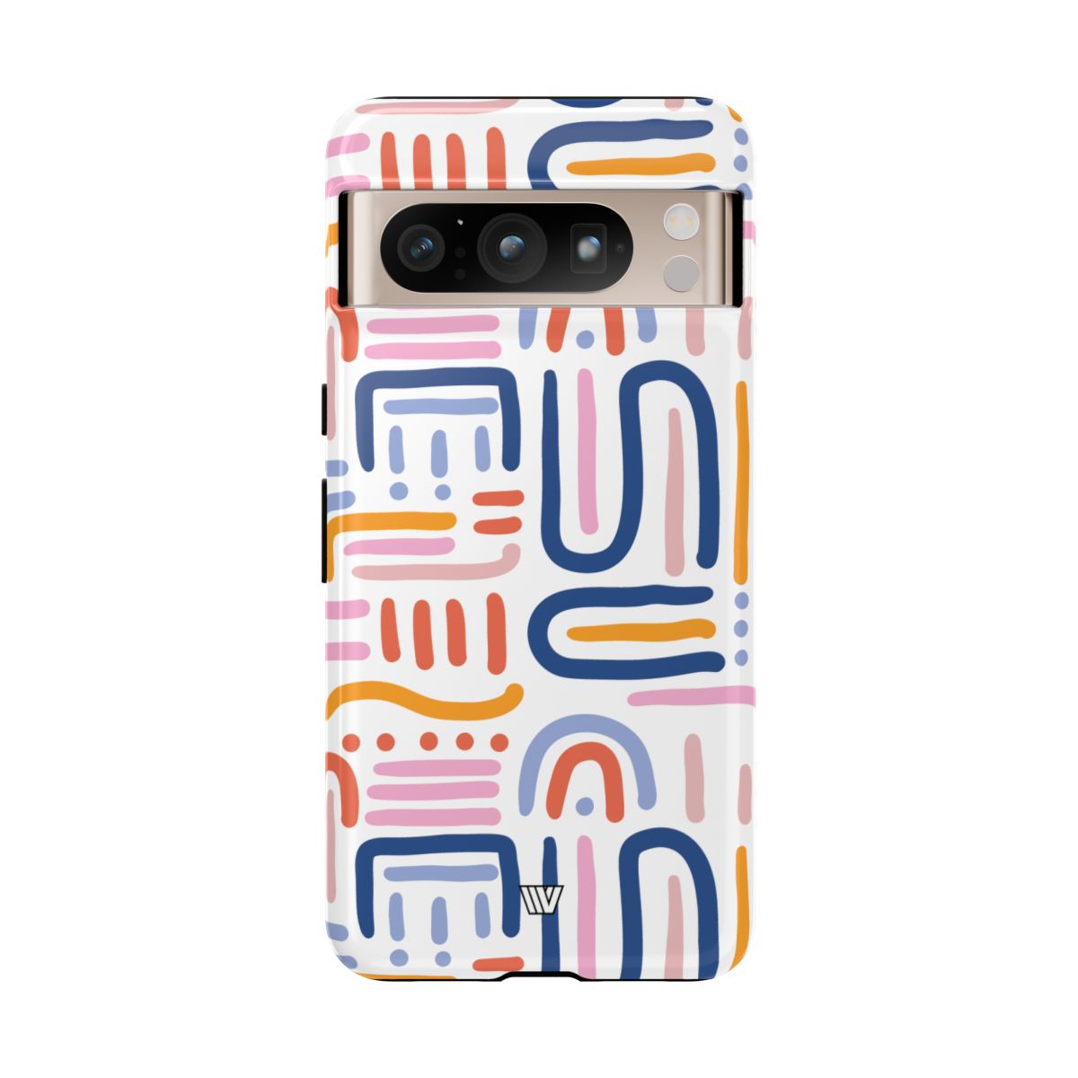 Tough Phone Case Dual-Layer Protection MEMPHIS BOLD LINES
