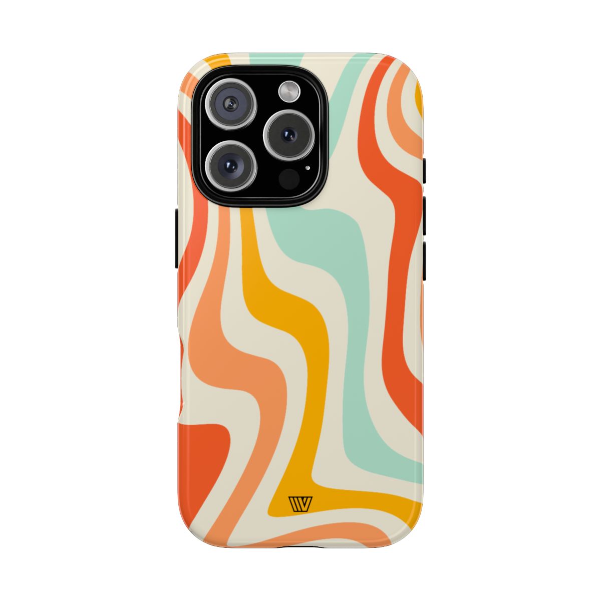 Retro Groovy Swirls Tough Phone Case