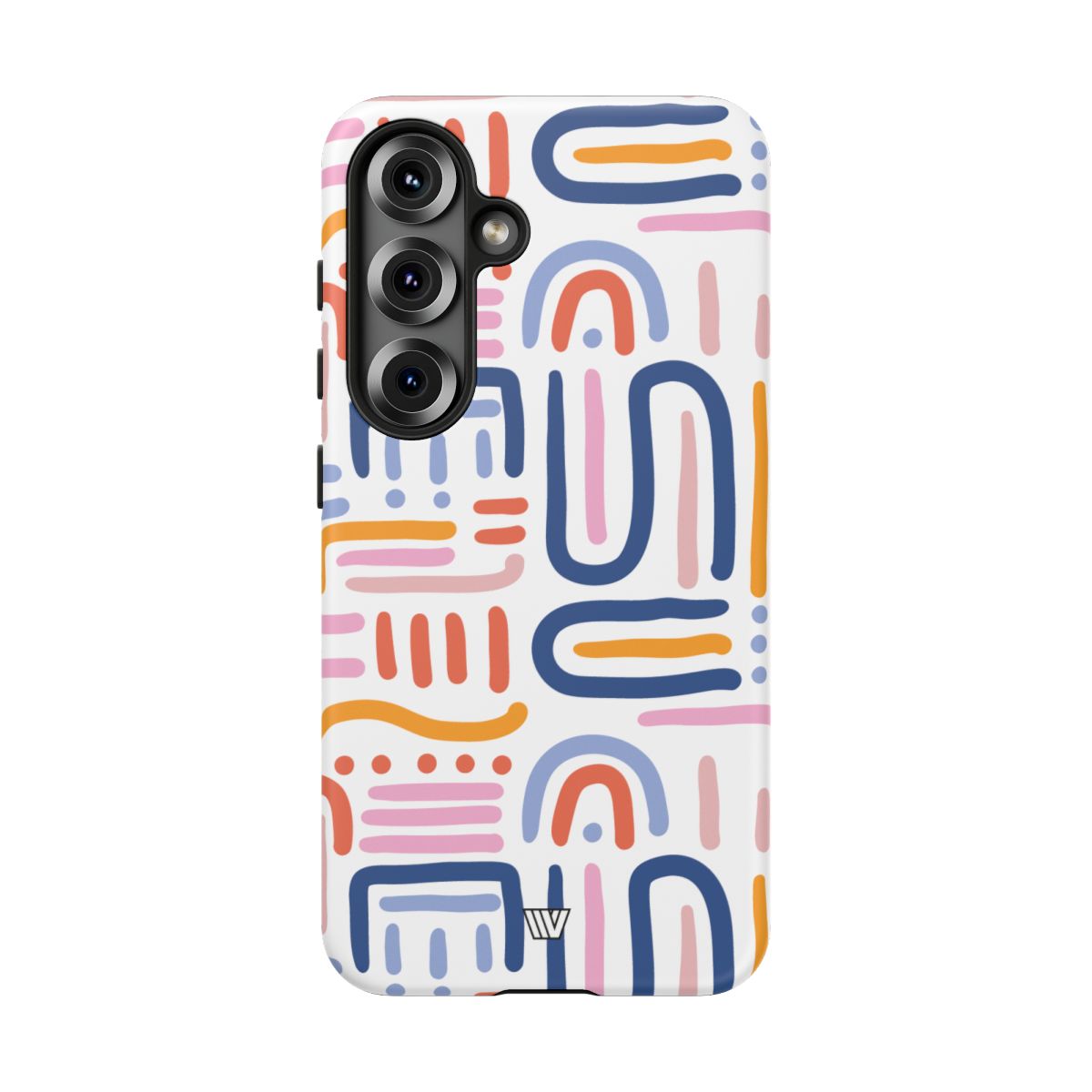 Tough Phone Case Dual-Layer Protection MEMPHIS BOLD LINES