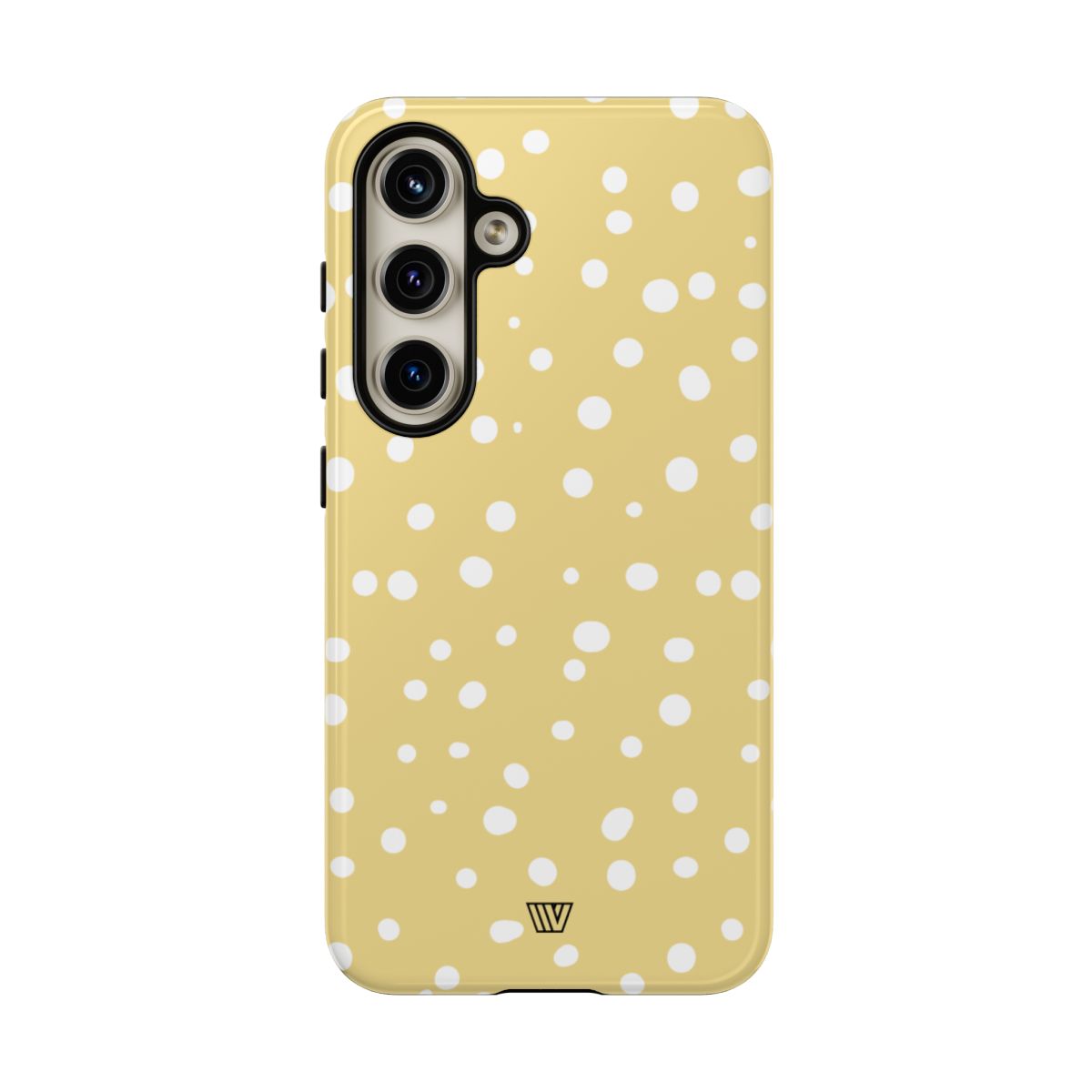 Muted Yellow Dots Tough Phone Case with Impact-Resistant Design