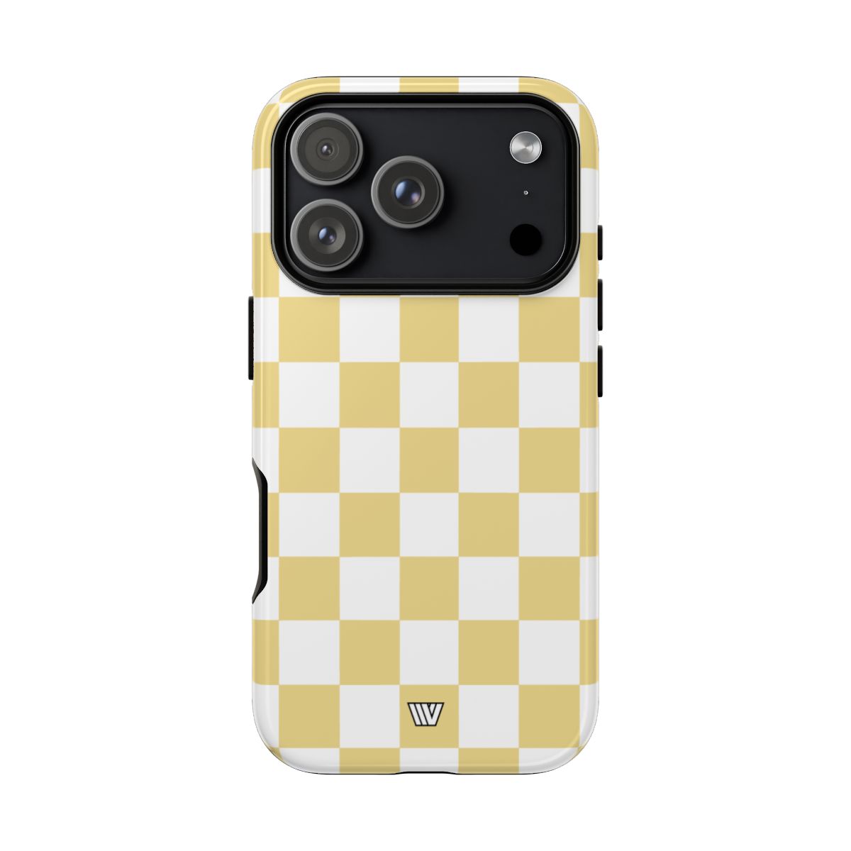 Banana Yellow Checkerboard Tough Phone Case