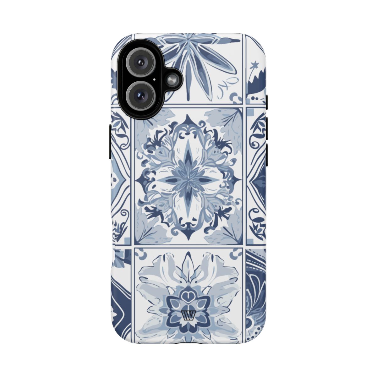 Blue White Tile Tough Impact-Resistant Phone Case