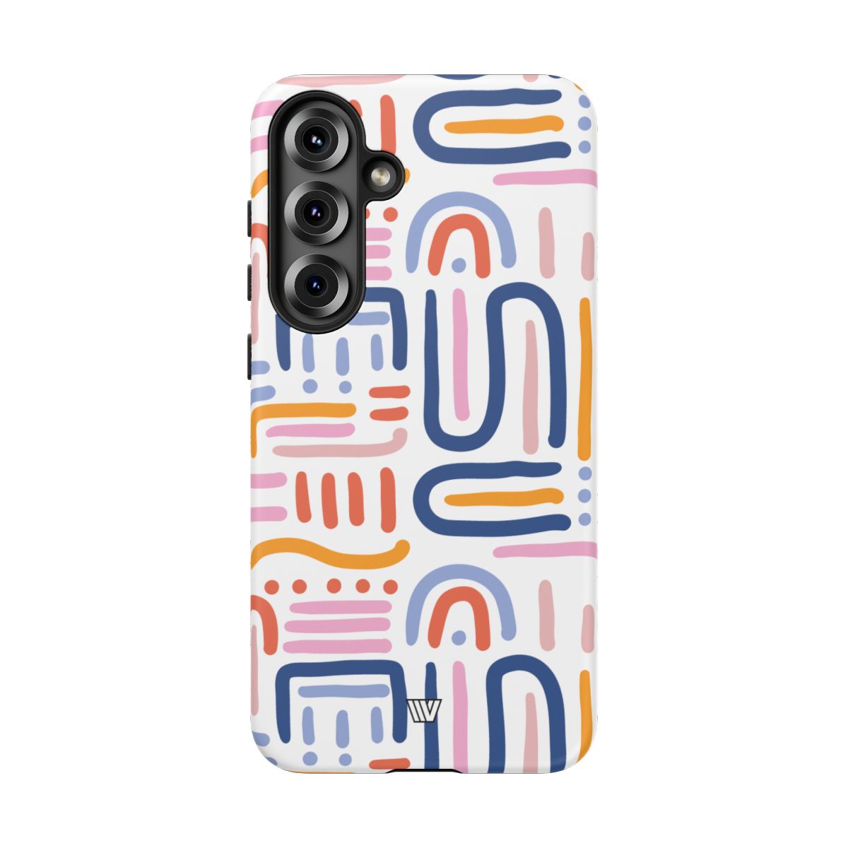 Tough Phone Case Dual-Layer Protection MEMPHIS BOLD LINES