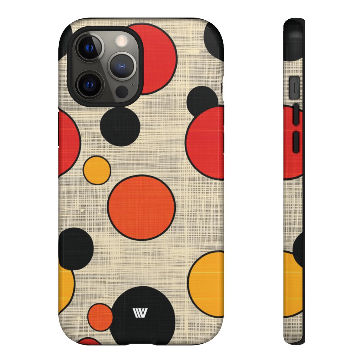 Tough Phone Case Mid-Century Dots Protective Cover