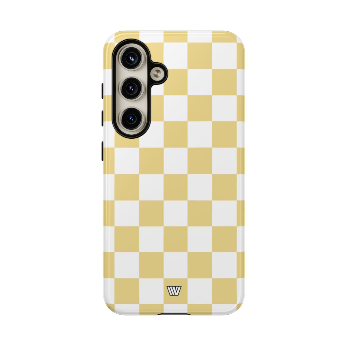 Banana Yellow Checkerboard Tough Phone Case