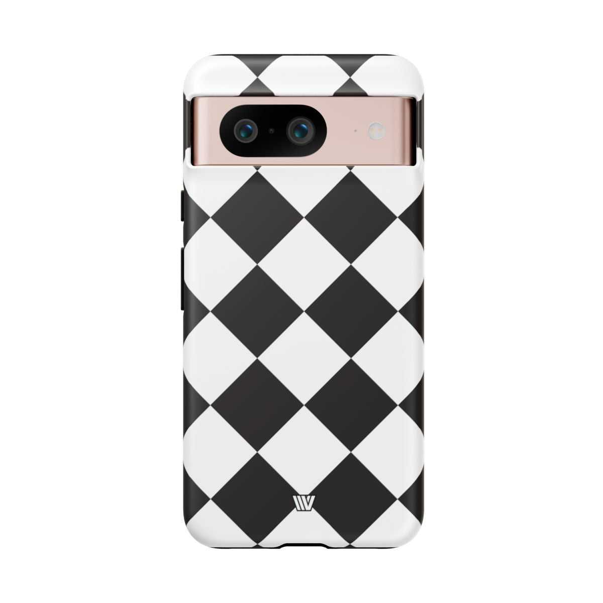 Black & White Diamond Tough Phone Case Dual-layer Protection