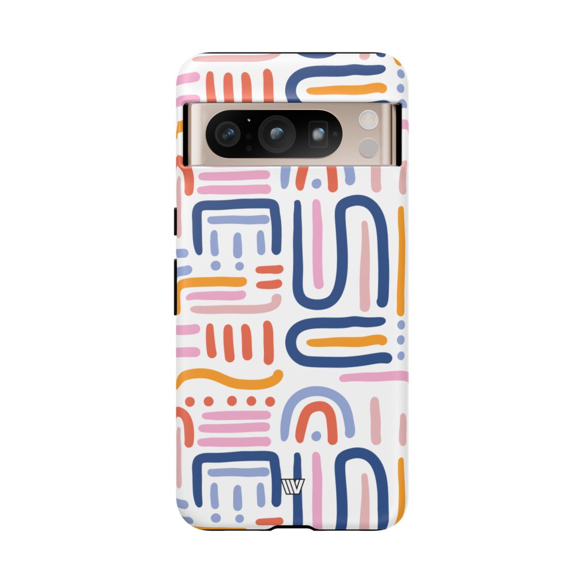 Tough Phone Case Dual-Layer Protection MEMPHIS BOLD LINES