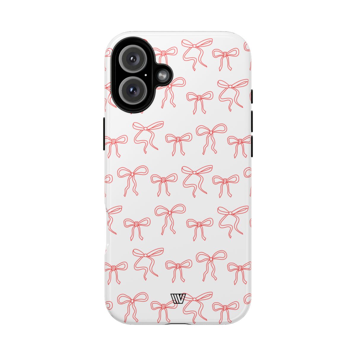 Red Ribbon Tough Phone Case Dual-Layer Impact Resistant Trovvve
