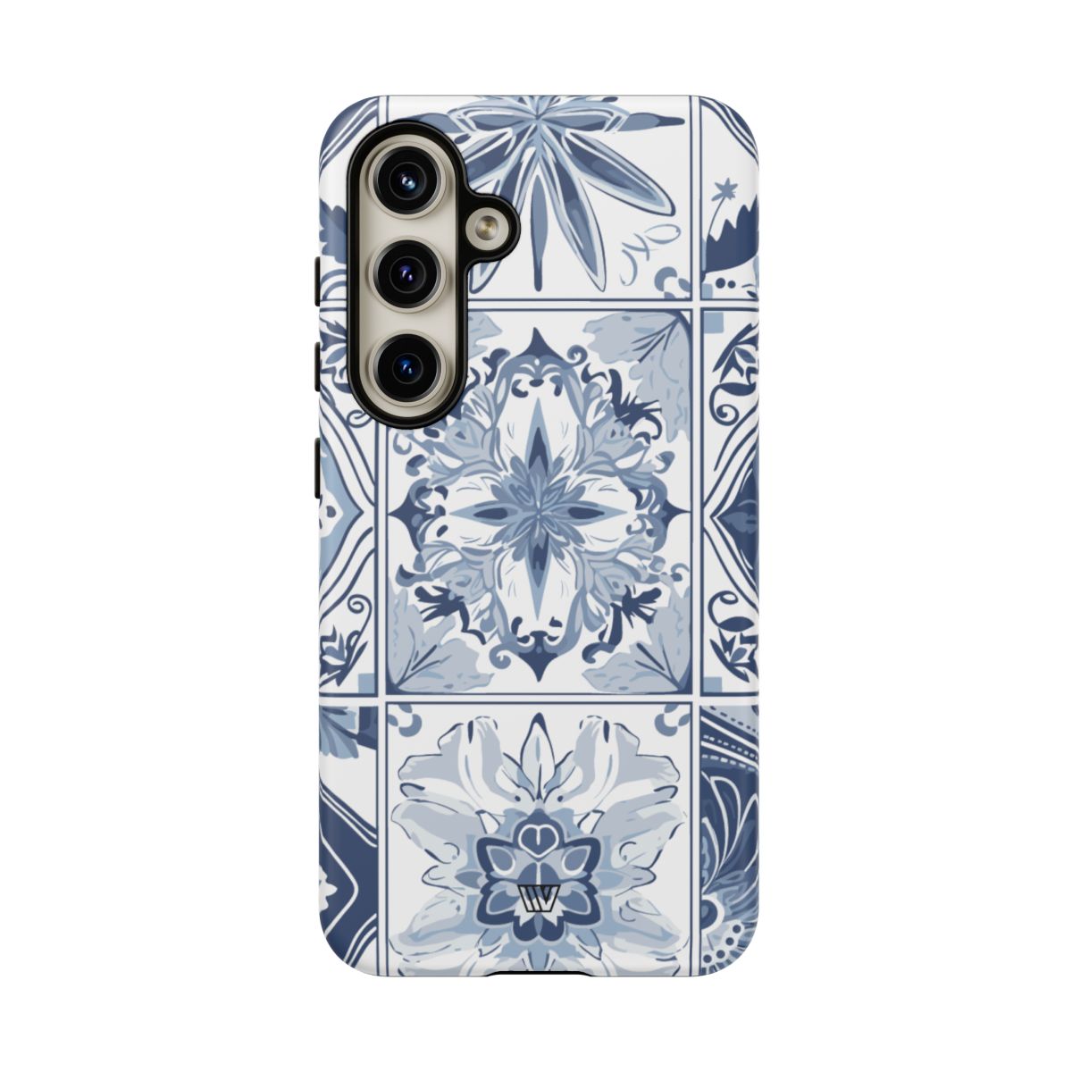 Blue White Tile Tough Impact-Resistant Phone Case