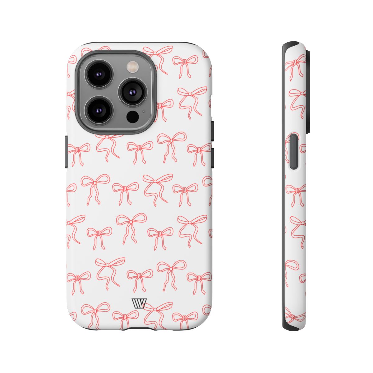 Red Ribbon Tough Phone Case Dual-Layer Impact Resistant Trovvve