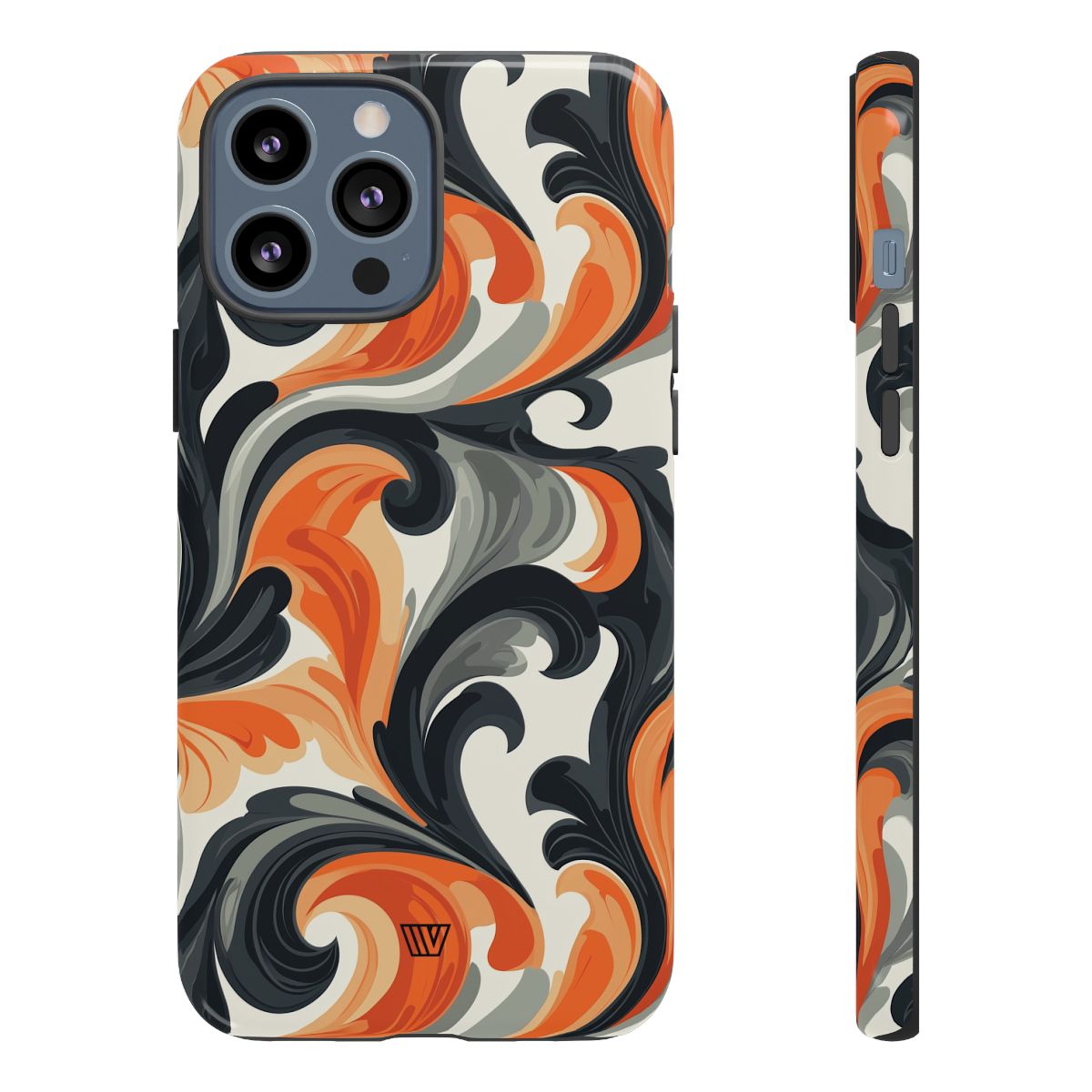 Tough Phone Case Baroque Swirl Polycarbonate Shell Trovvve