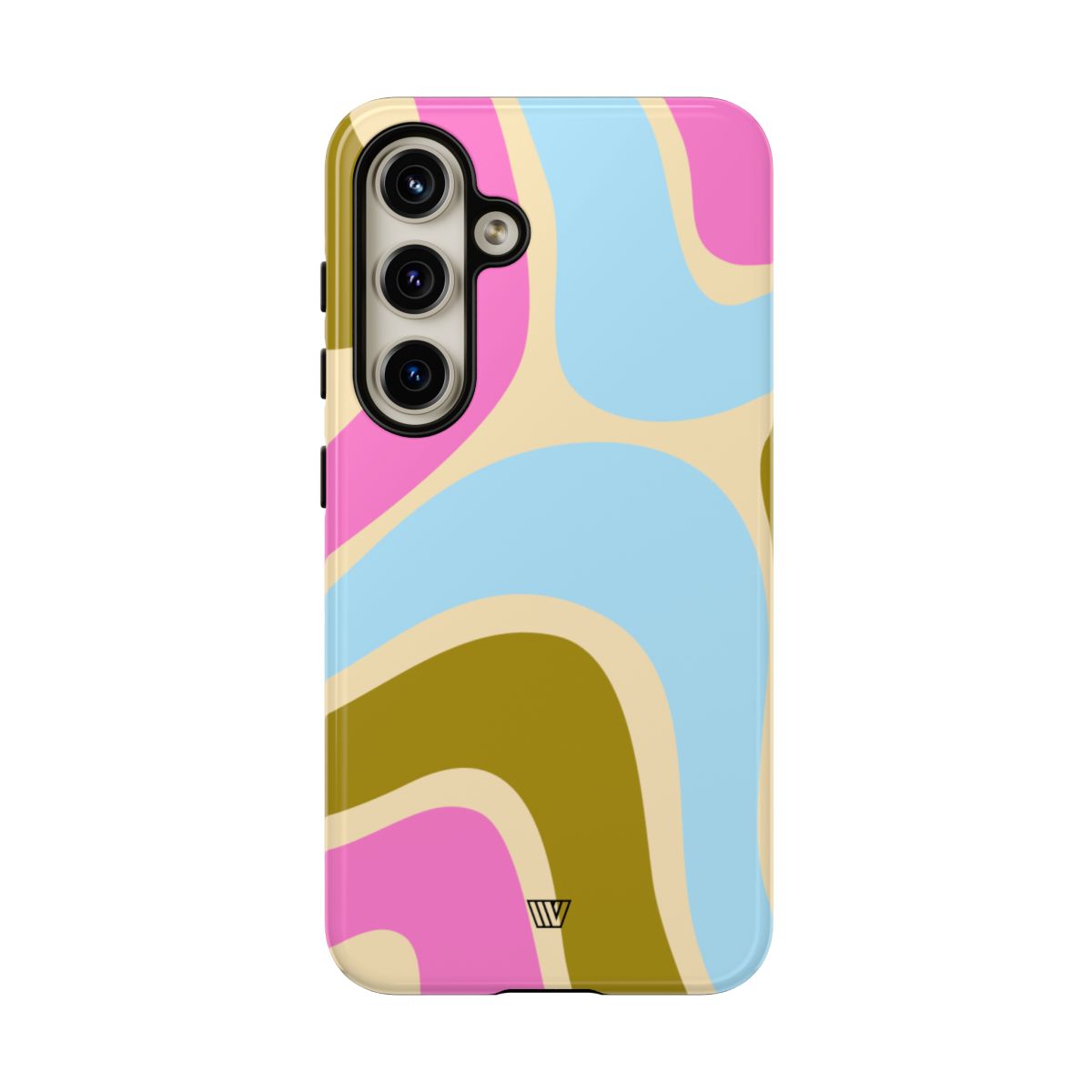 Tough Phone Case Large Groovy Waves Polycarbonate Shell