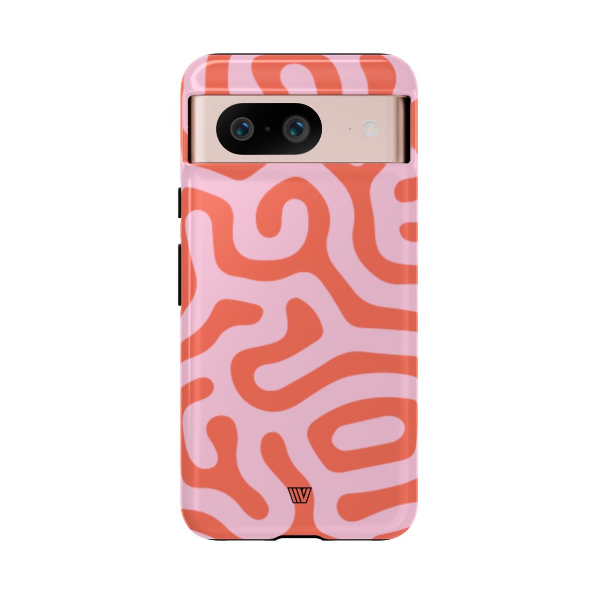 Tough Phone Case Dual-Layer Protection CORAL ORGANIC LINES