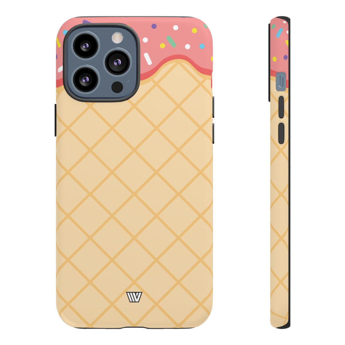 Ice Cream Cone Tough Phone Case Dual-Layer Protection
