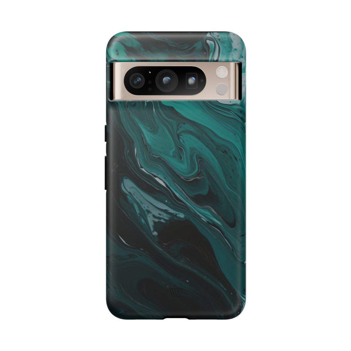 Teal Paint Swirl Tough Phone Case