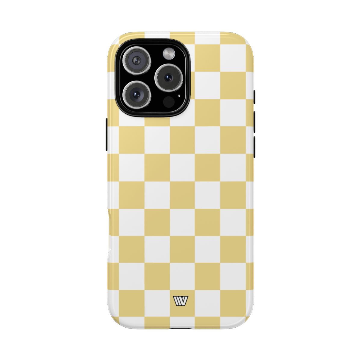 Banana Yellow Checkerboard Tough Phone Case