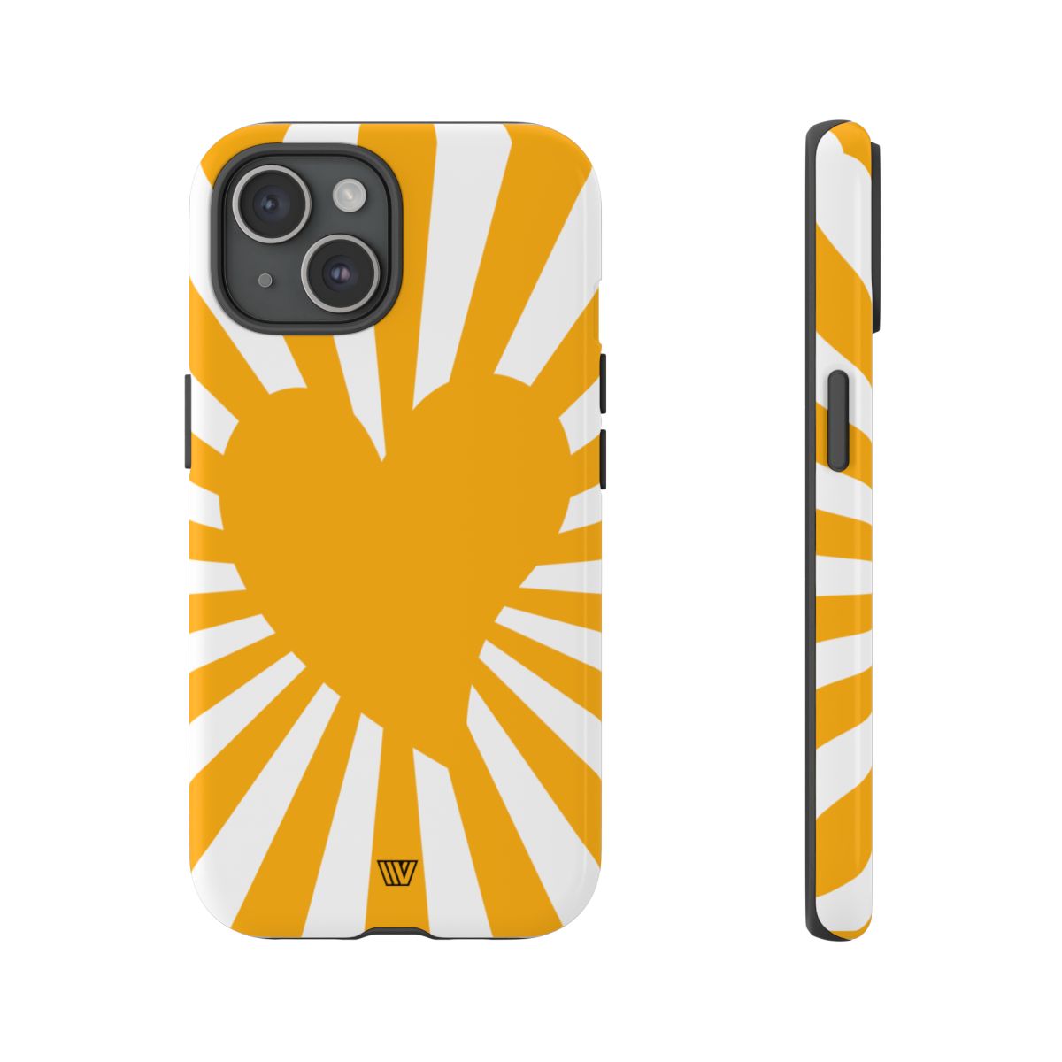Heart Sun Rays Tough Phone Case with Impact Resistance