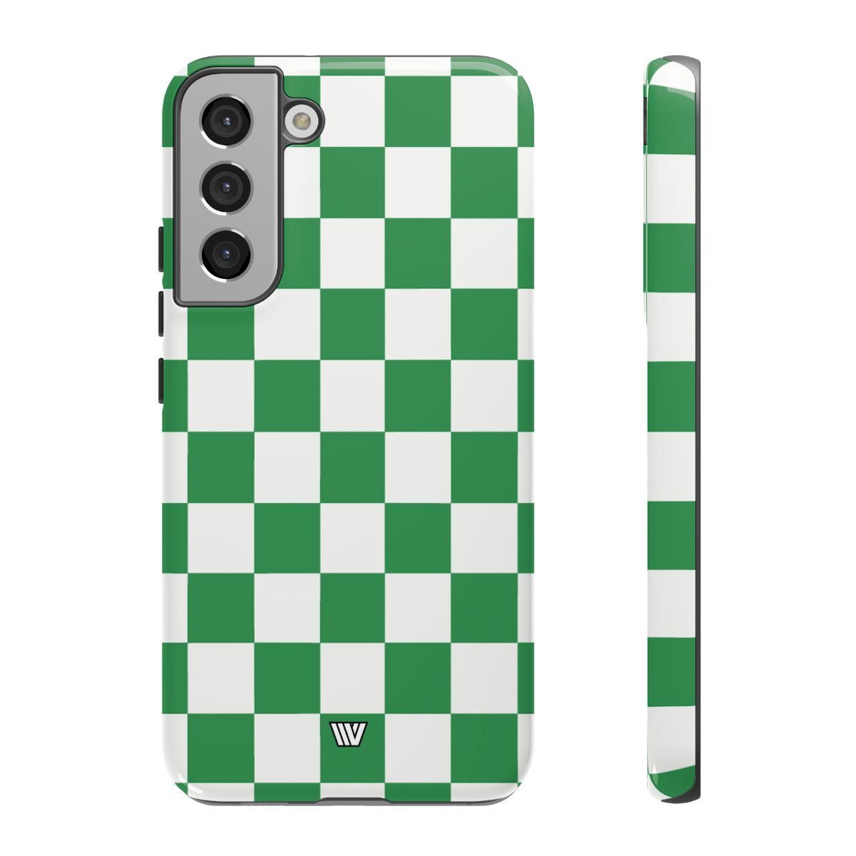 Green White Checkerboard Tough Phone Case