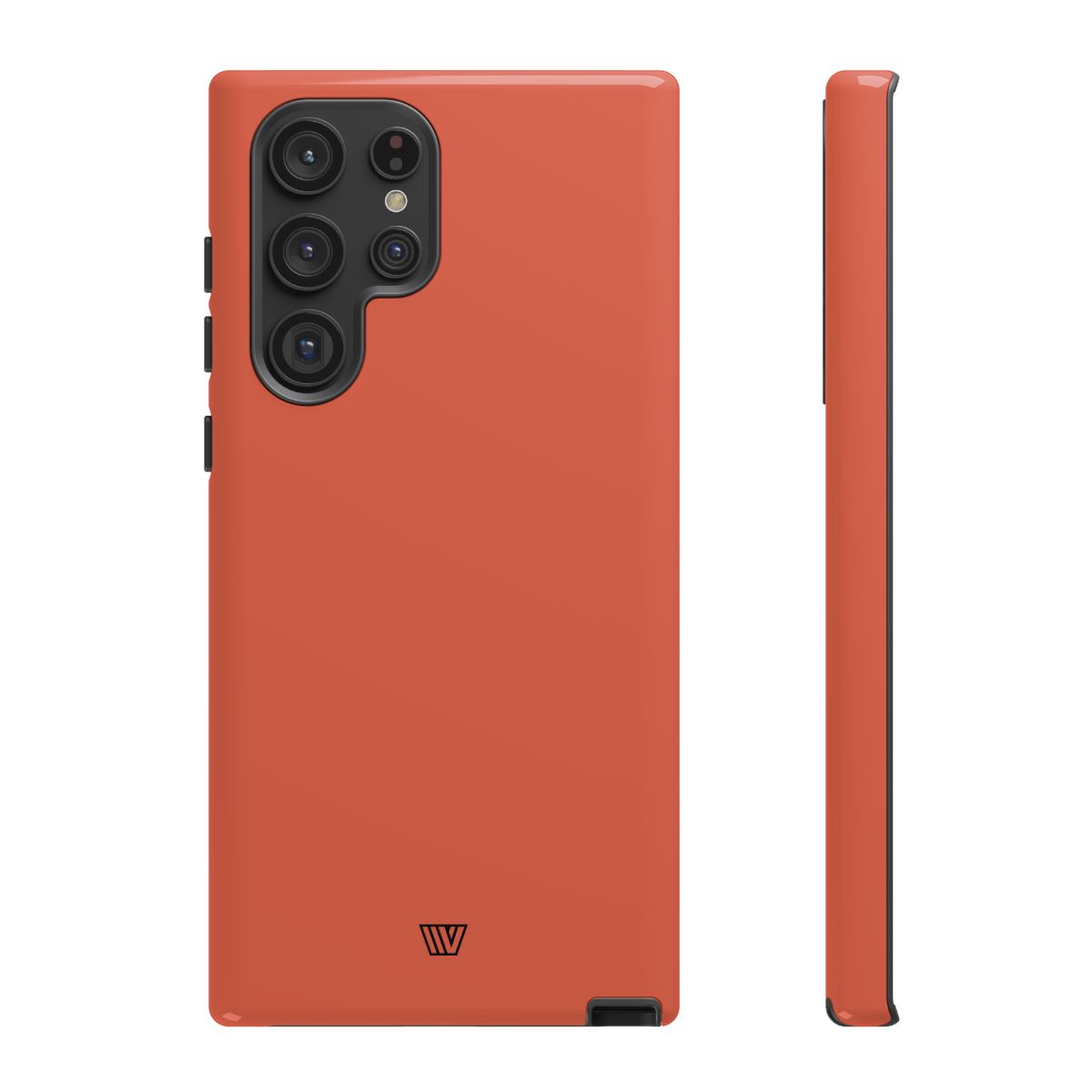 Burnt Sienna Tough Phone Case Dual-Layer Protection