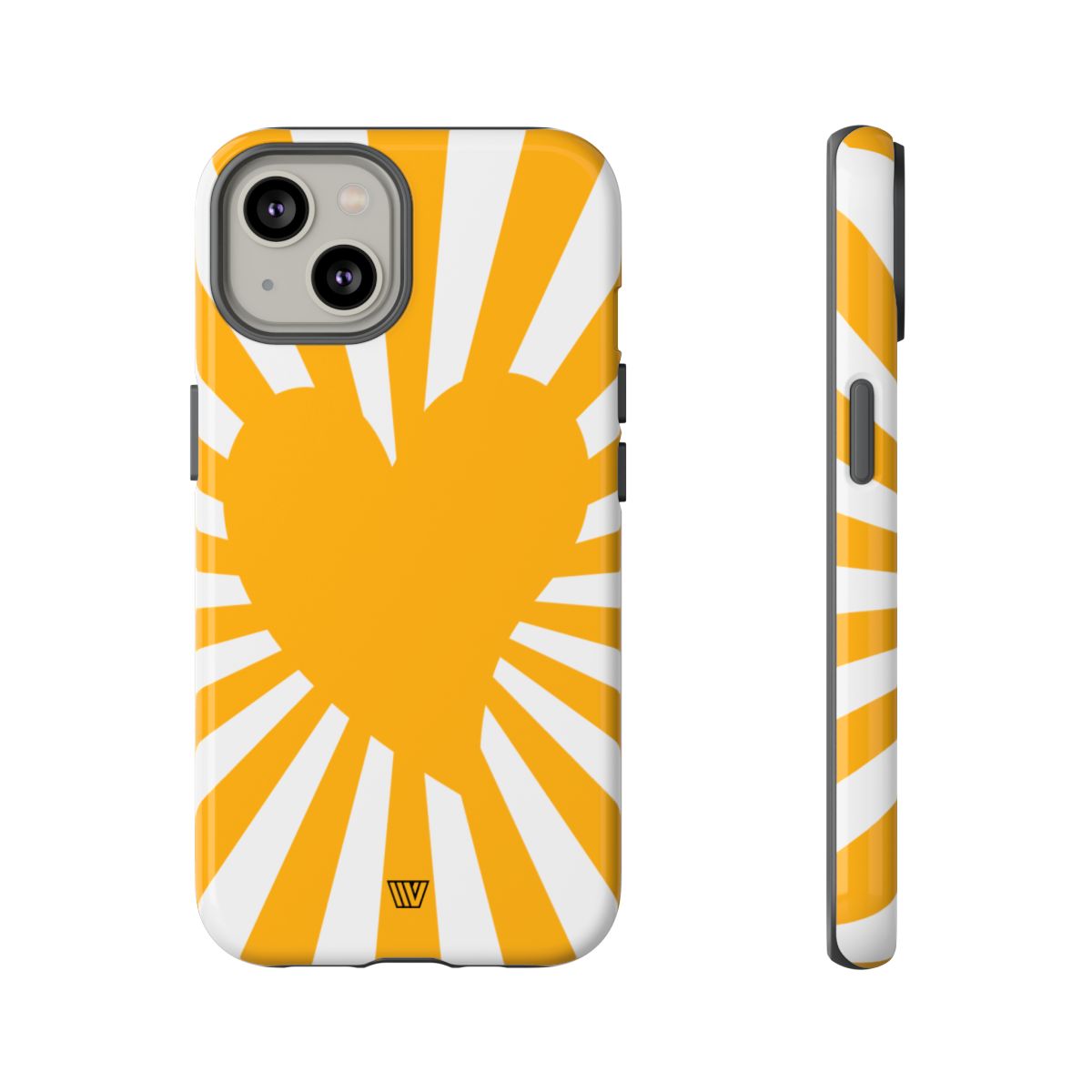 Heart Sun Rays Tough Phone Case with Impact Resistance