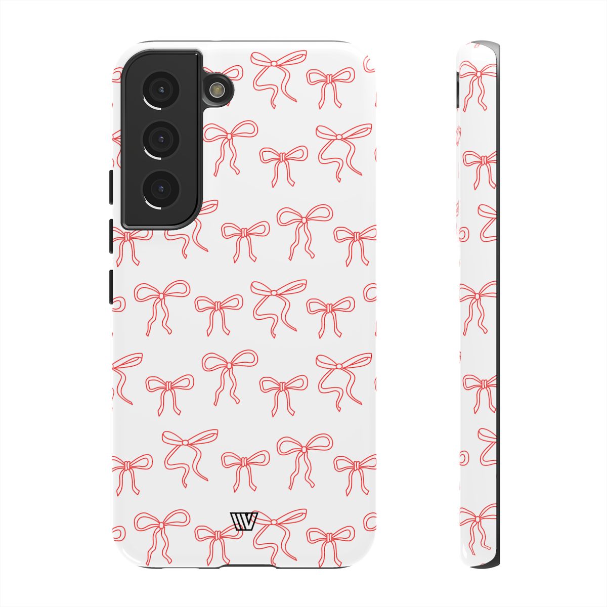 Red Ribbon Tough Phone Case Dual-Layer Impact Resistant Trovvve