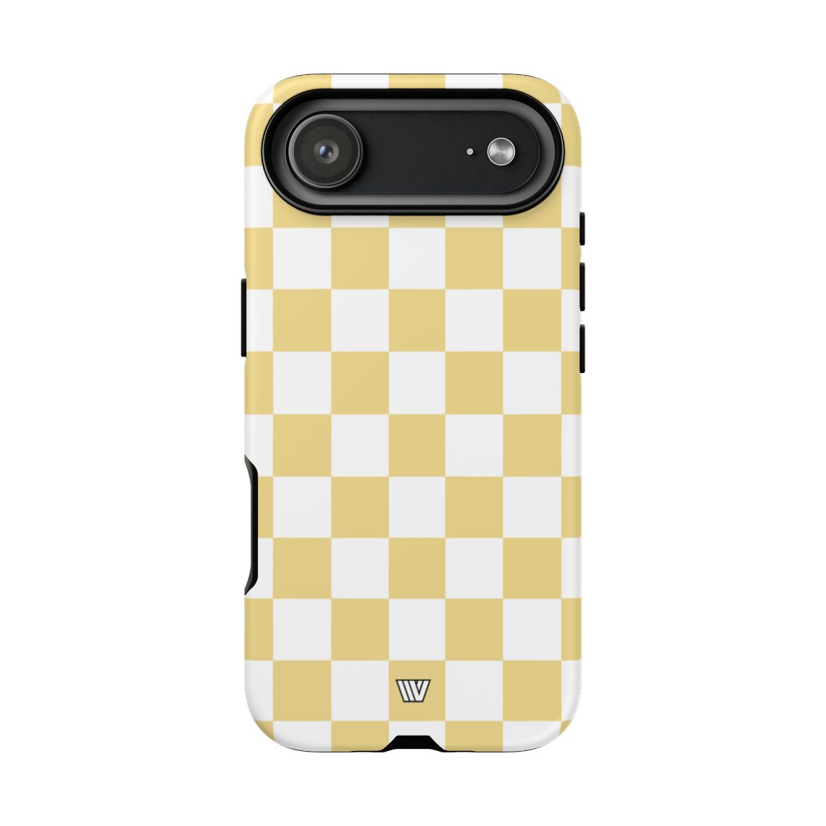 Banana Yellow Checkerboard Tough Phone Case