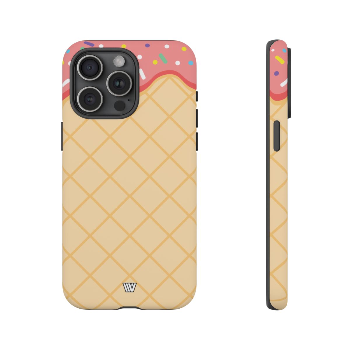 Ice Cream Cone Tough Phone Case Dual-Layer Protection