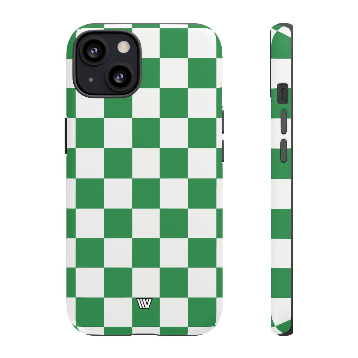 Green White Checkerboard Tough Phone Case