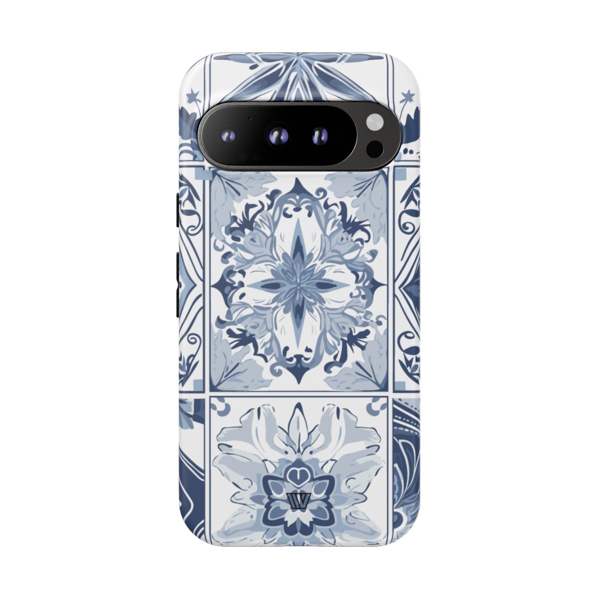 Blue White Tile Tough Impact-Resistant Phone Case