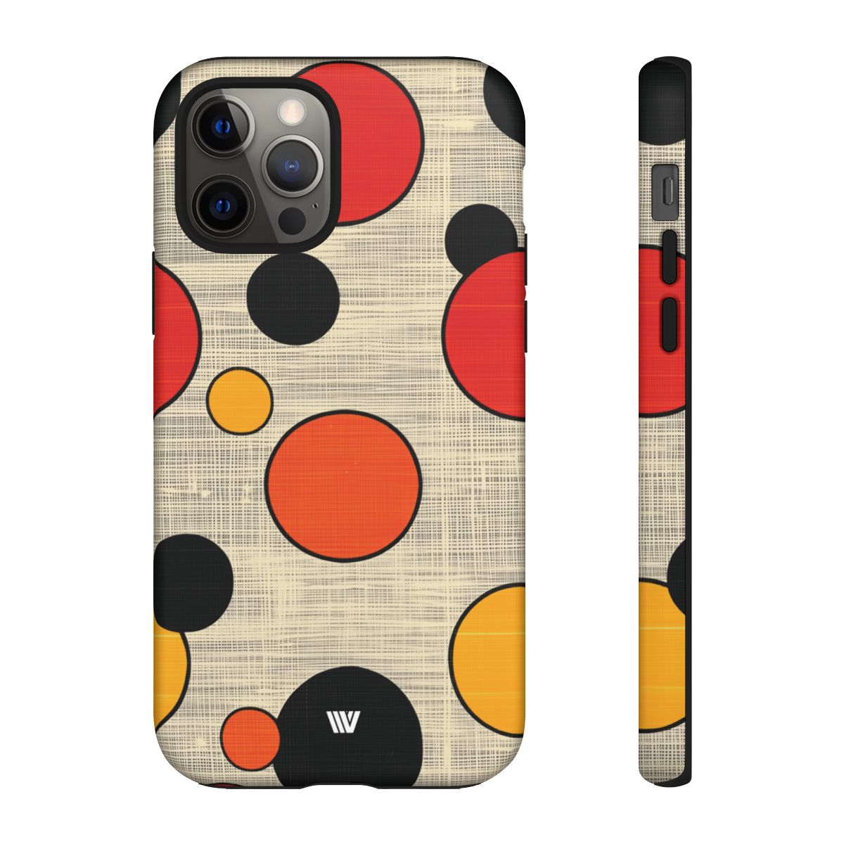 Tough Phone Case Mid-Century Dots Protective Cover