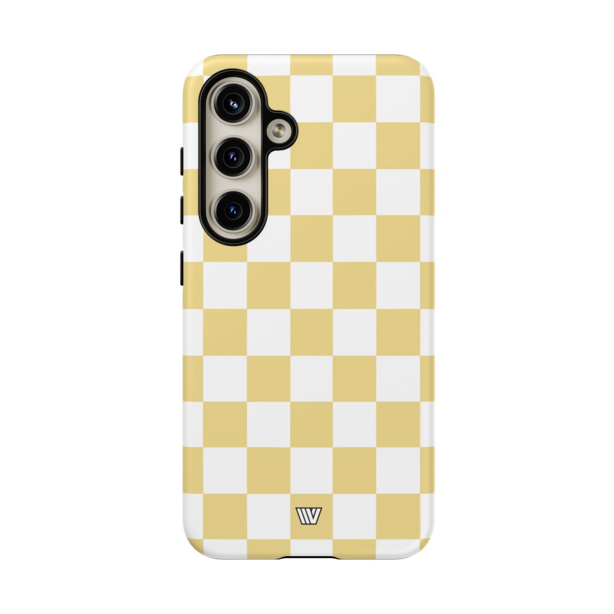 Banana Yellow Checkerboard Tough Phone Case
