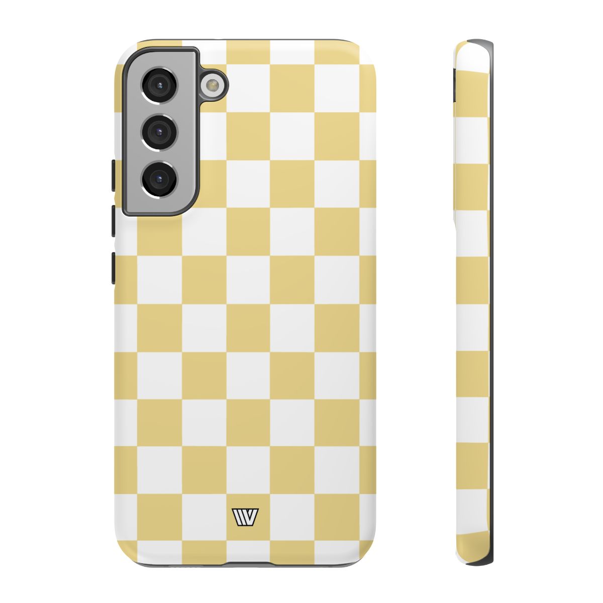 Banana Yellow Checkerboard Tough Phone Case