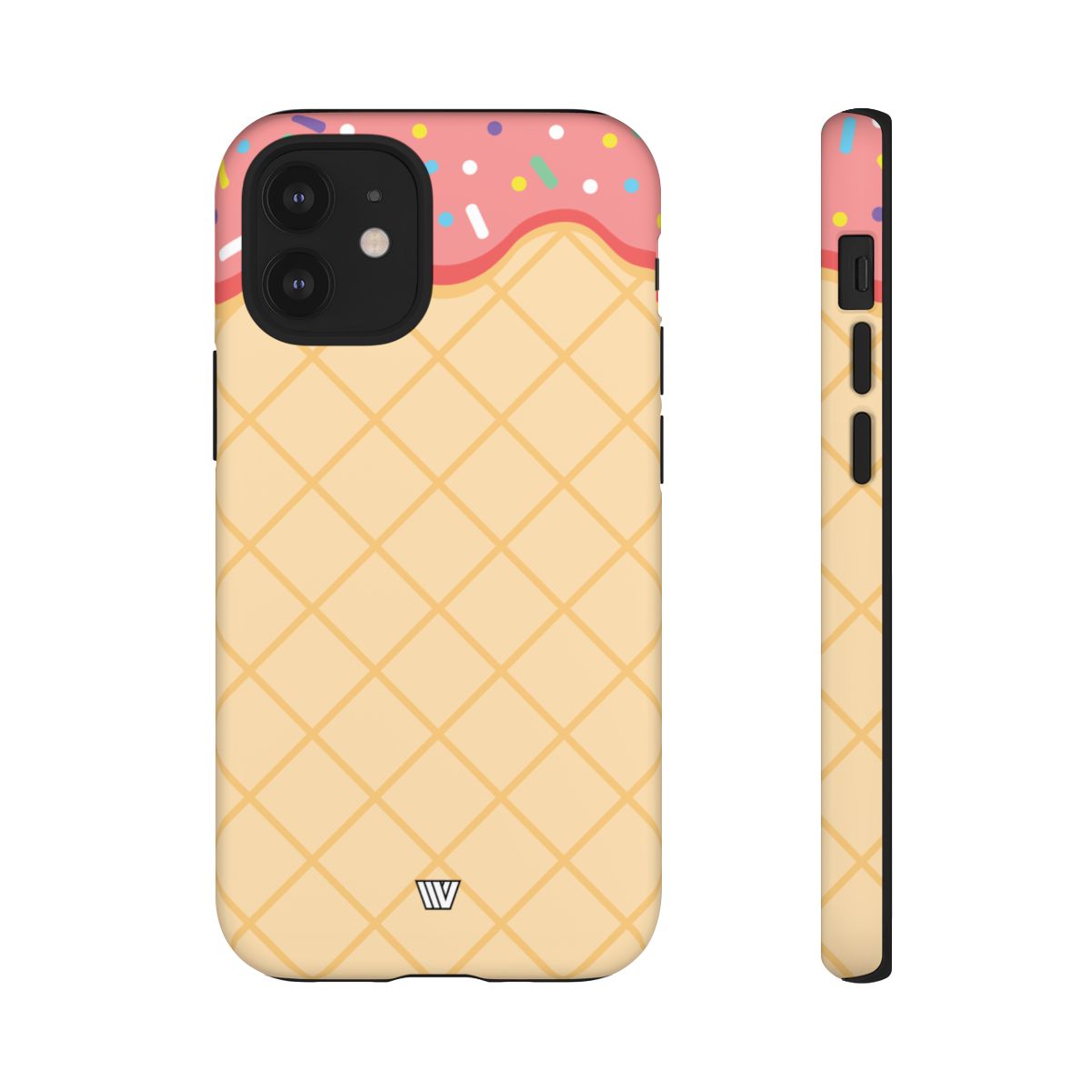 Ice Cream Cone Tough Phone Case Dual-Layer Protection
