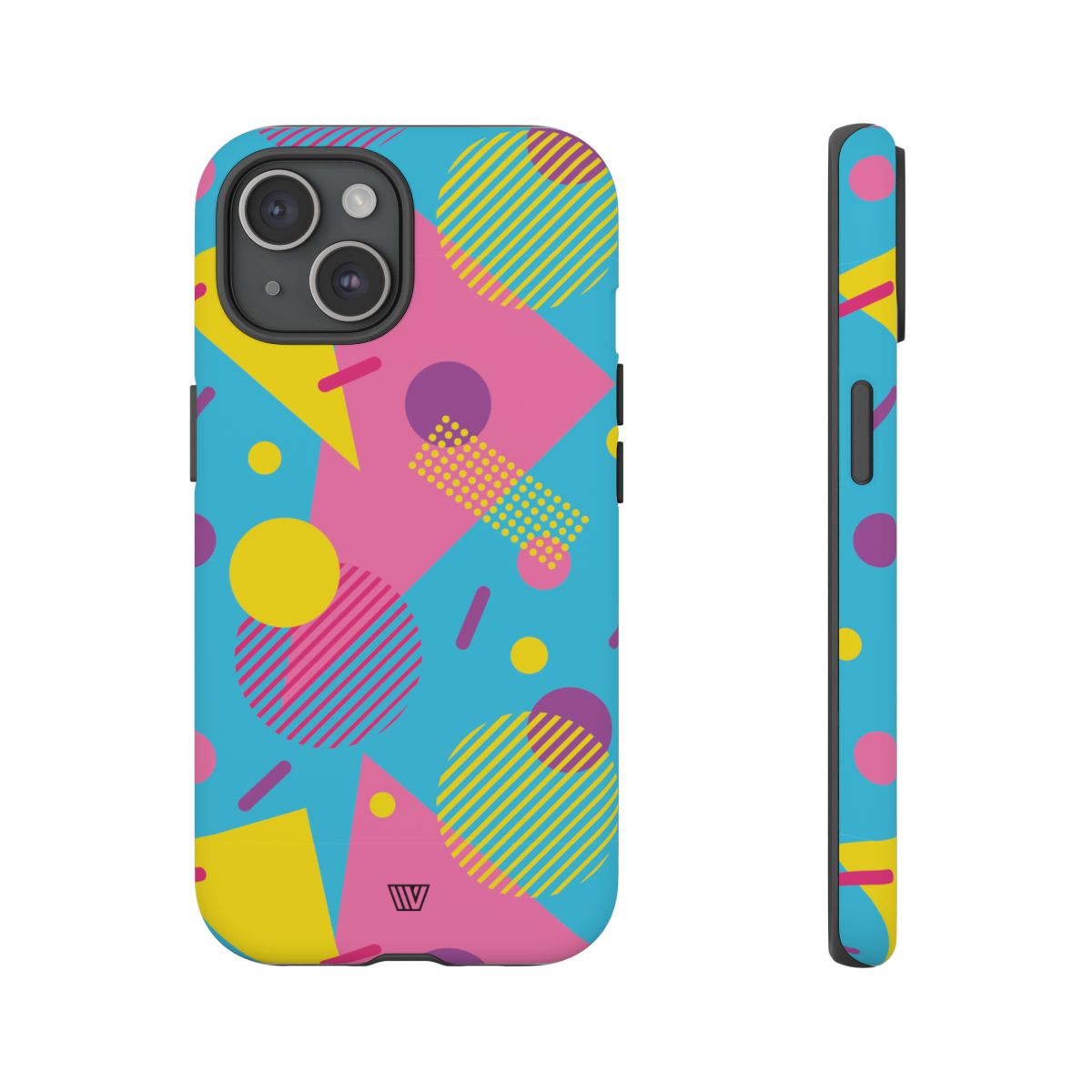 Retro Pattern Light Blue Tough Phone Case