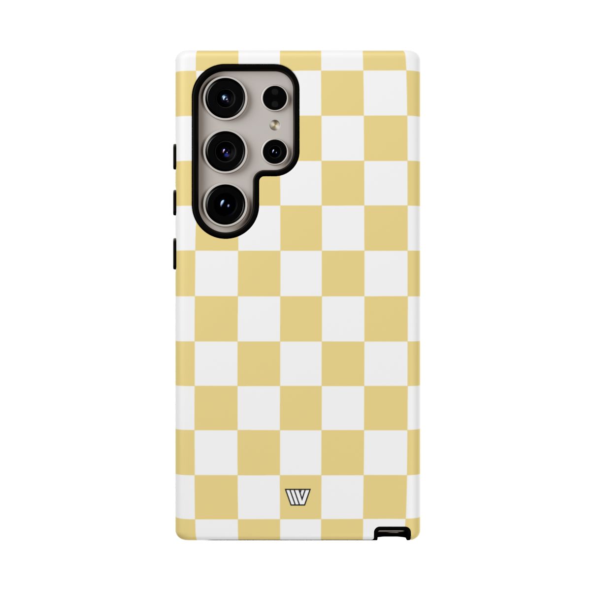 Banana Yellow Checkerboard Tough Phone Case