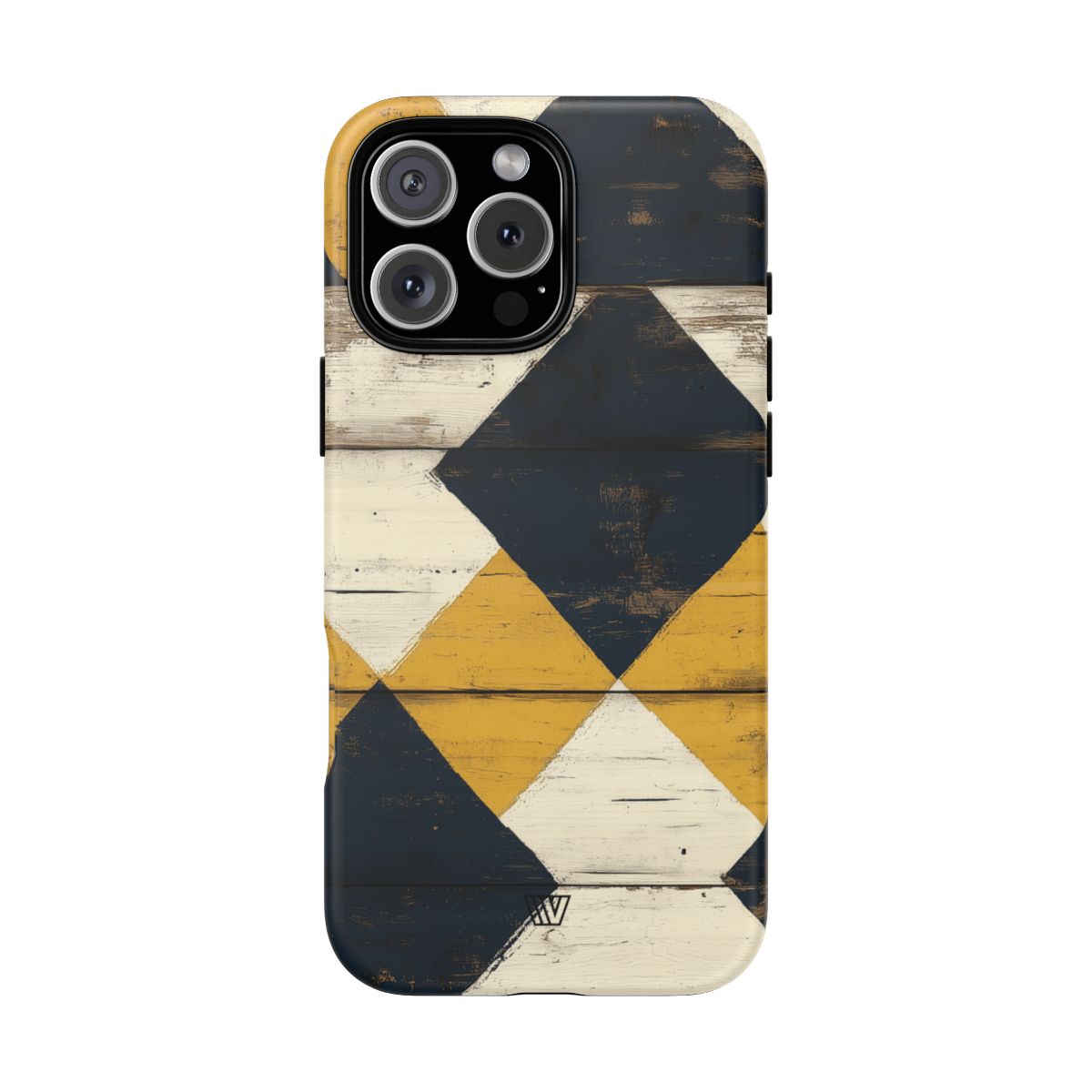 Tough Phone Case Dual-Layer Protection Farmhouse Wood