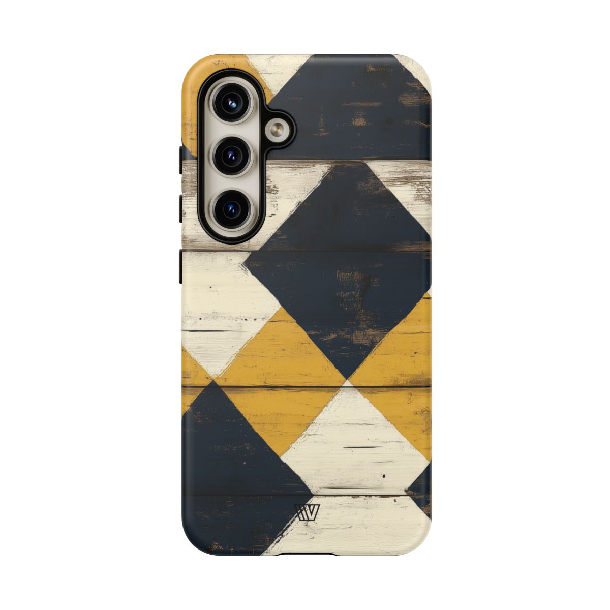 Tough Phone Case Dual-Layer Protection Farmhouse Wood