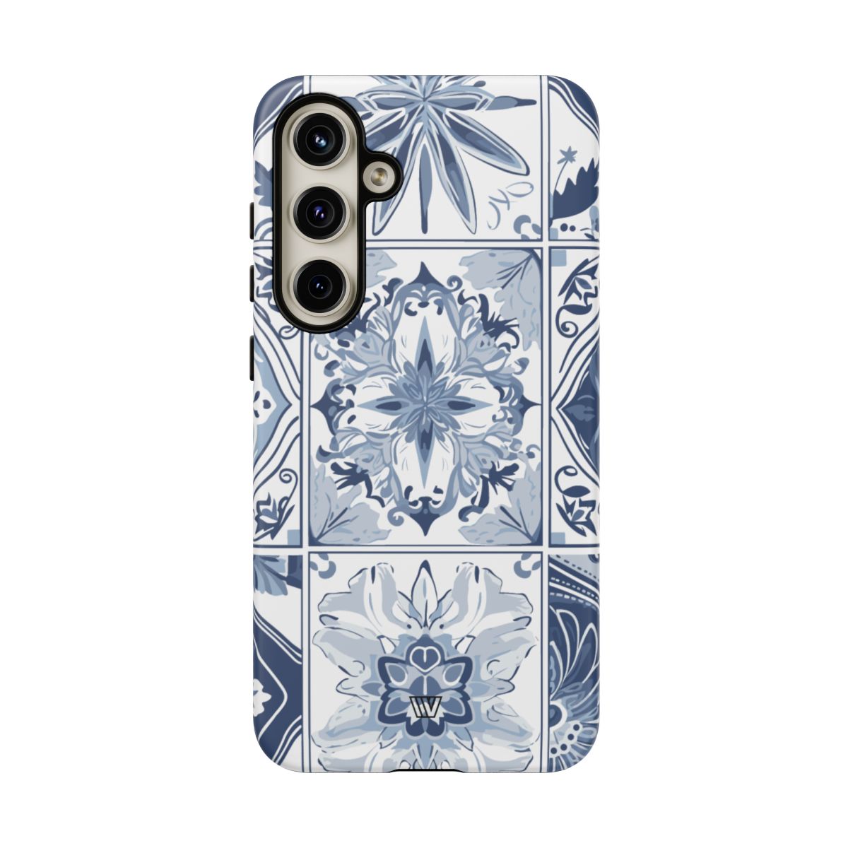 Blue White Tile Tough Impact-Resistant Phone Case