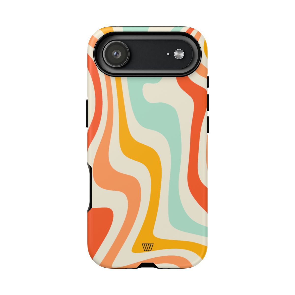 Retro Groovy Swirls Tough Phone Case