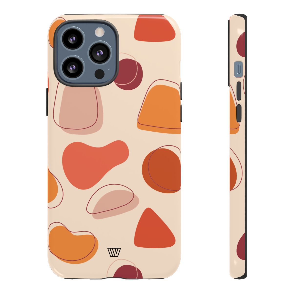 Tough Impact-Resistant Phone Case with Dual Layer WARM SHAPES