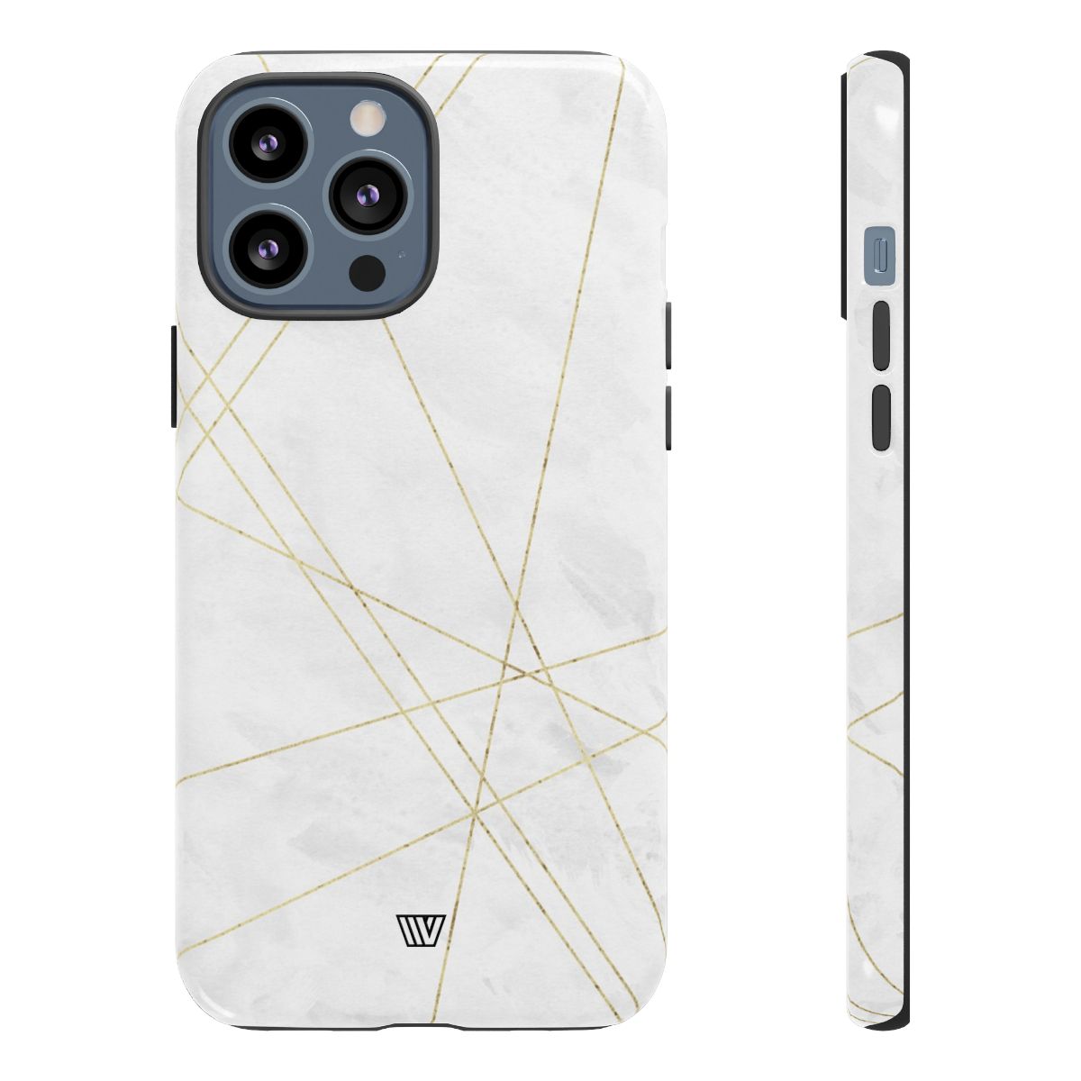 Tough Phone Case Impact Resistant Dual-Layer Shell GOLD LINES